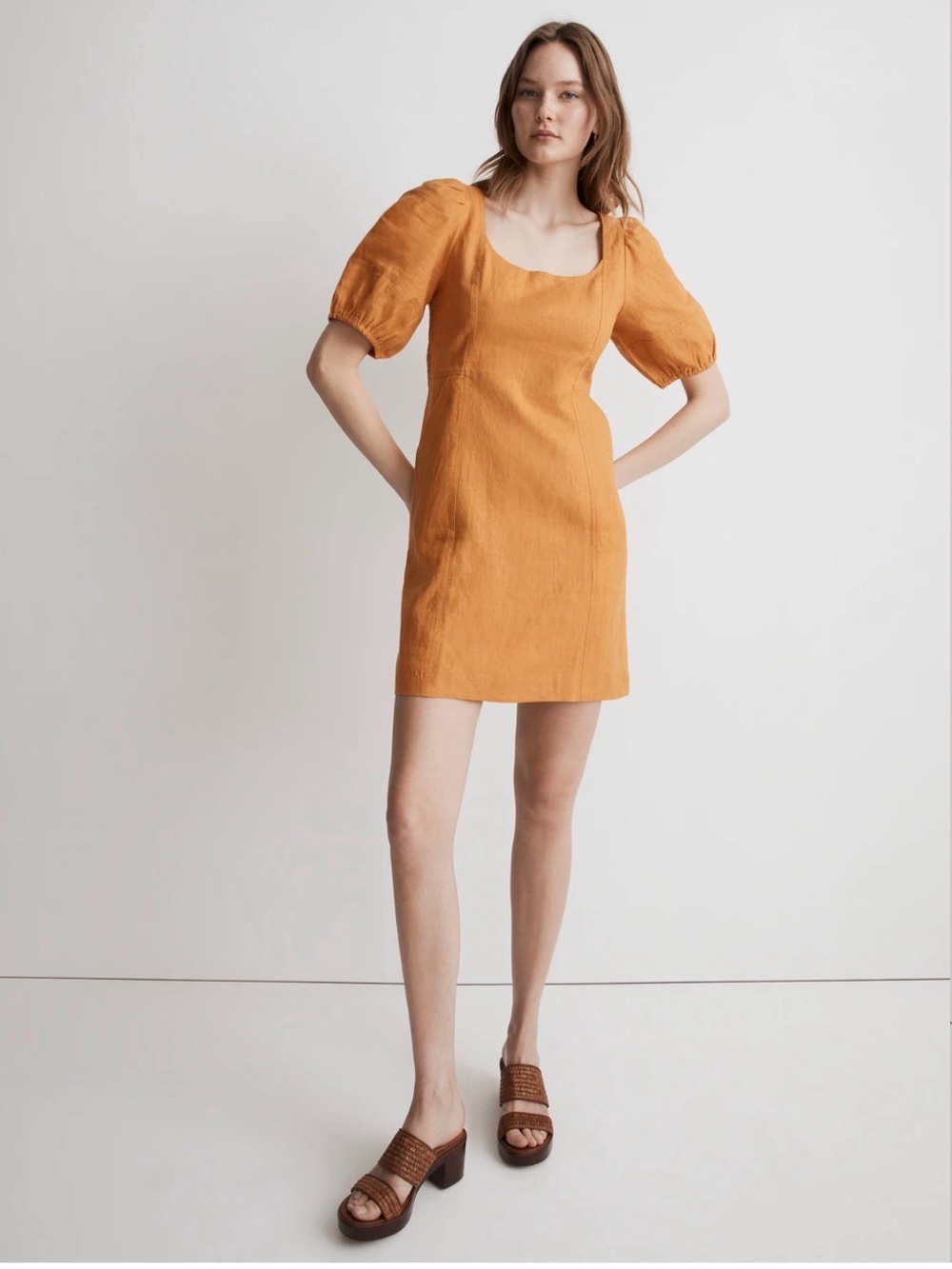 Madewell Maisie Mini Dress in 100% Linen
Size 0